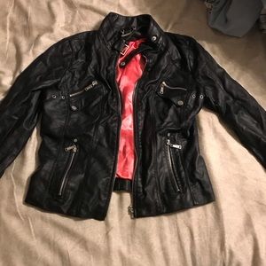 Faux leather jacket